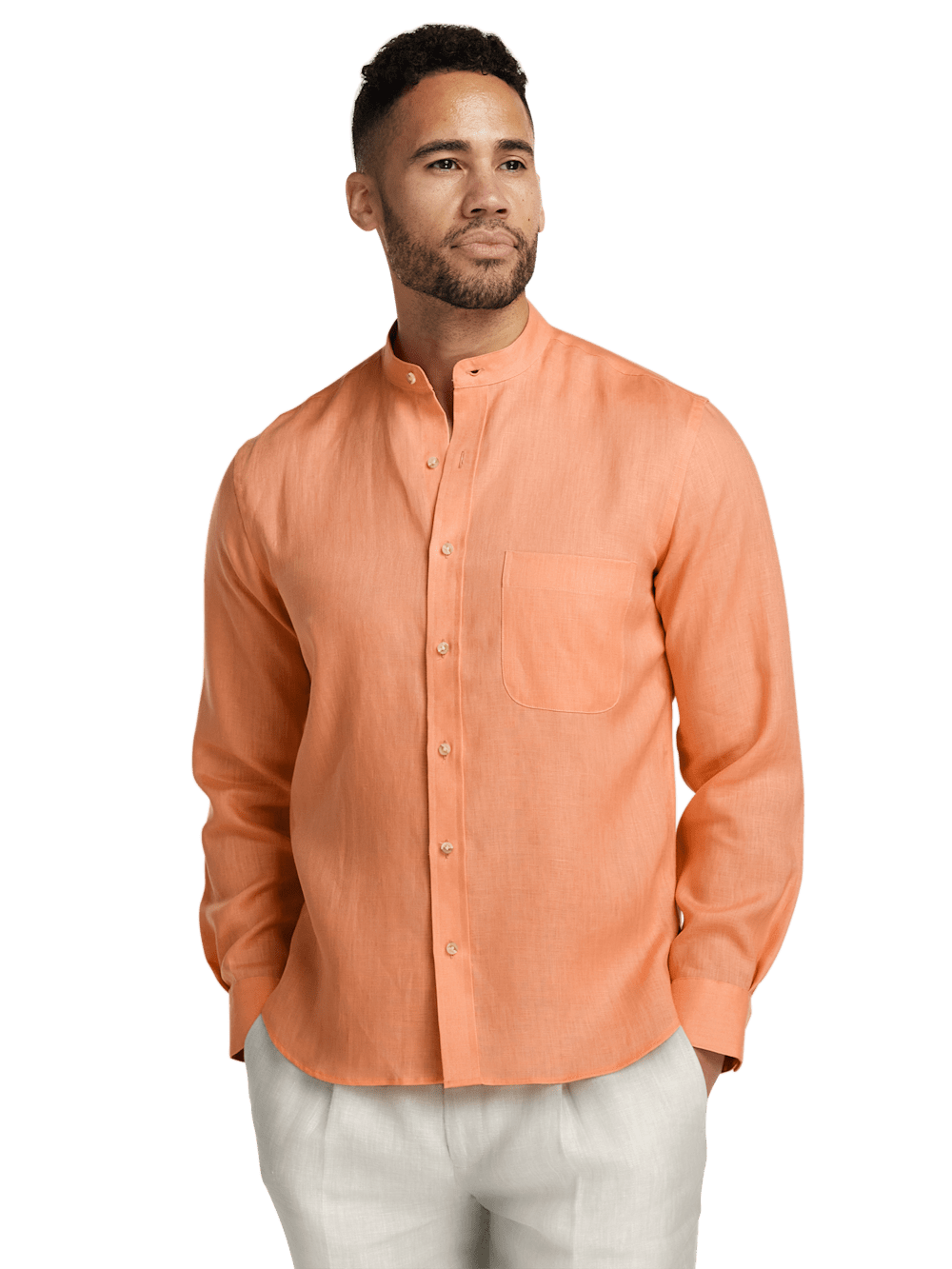 Alternate Image of Linen Solid Casual Shirt-1