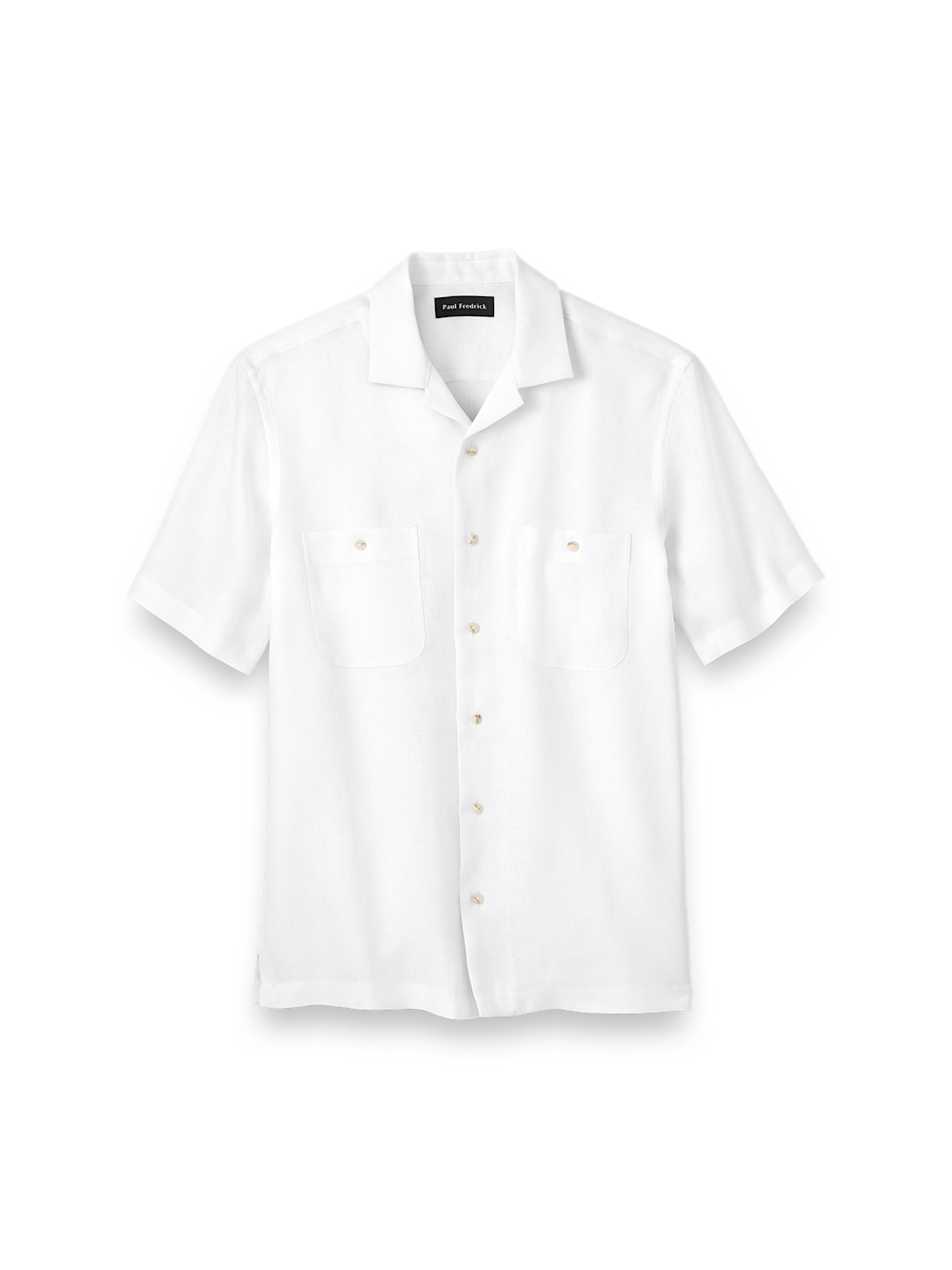 Product Image of Linen Solid Casual Shirt-White