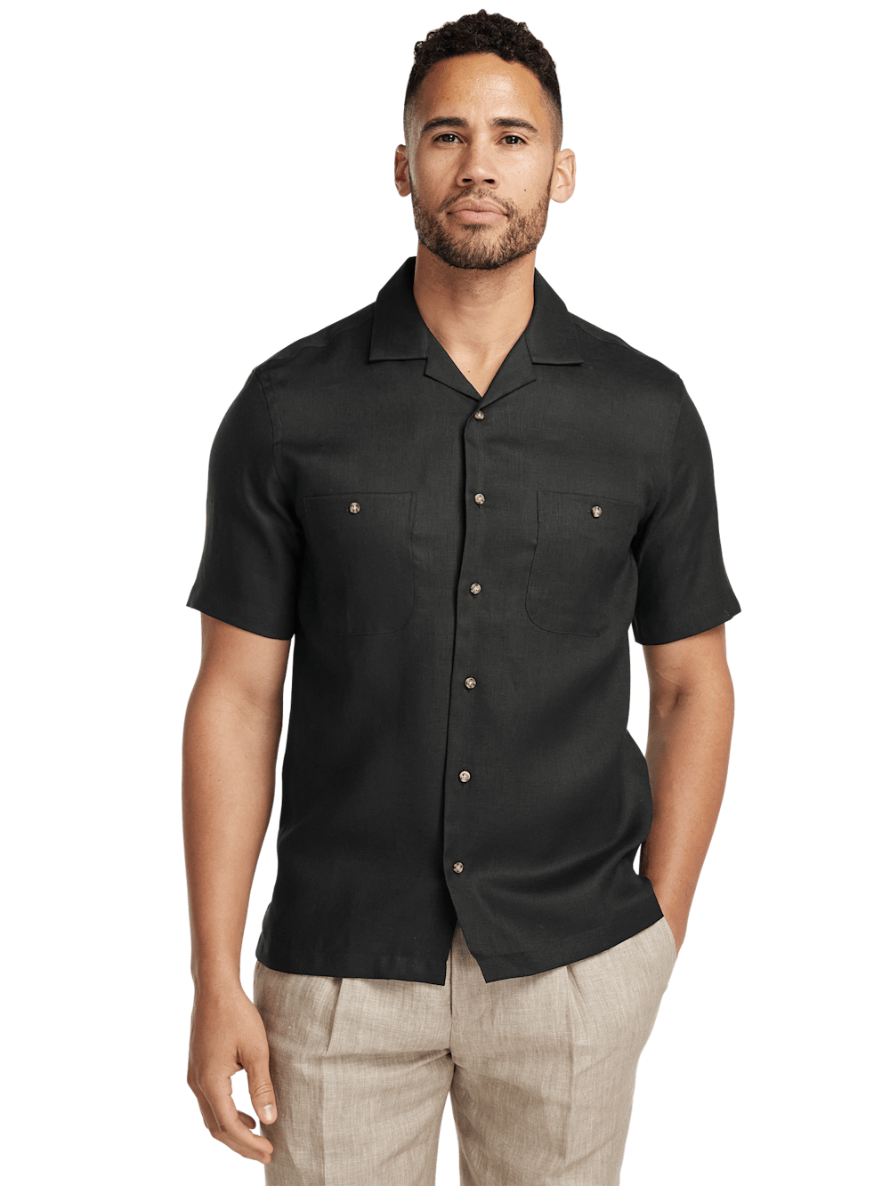 Alternate Image of Linen Solid Casual Shirt-1