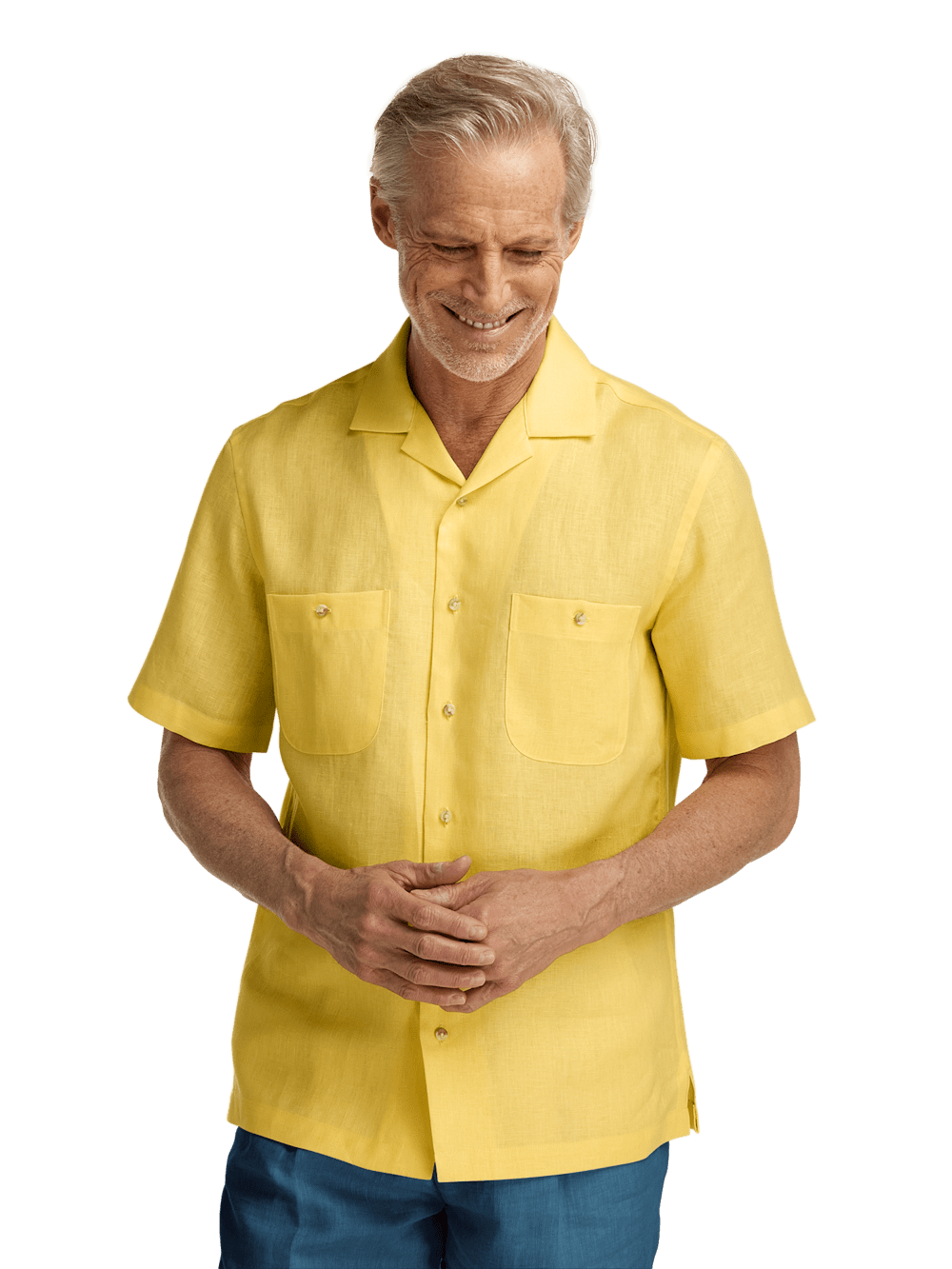 Alternate Image of Linen Solid Casual Shirt-1