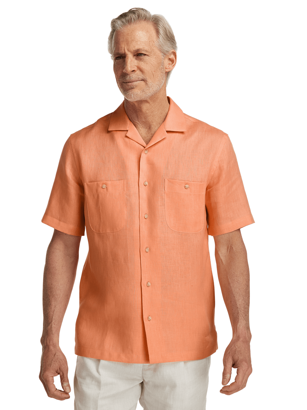 Alternate Image of Linen Solid Casual Shirt-1