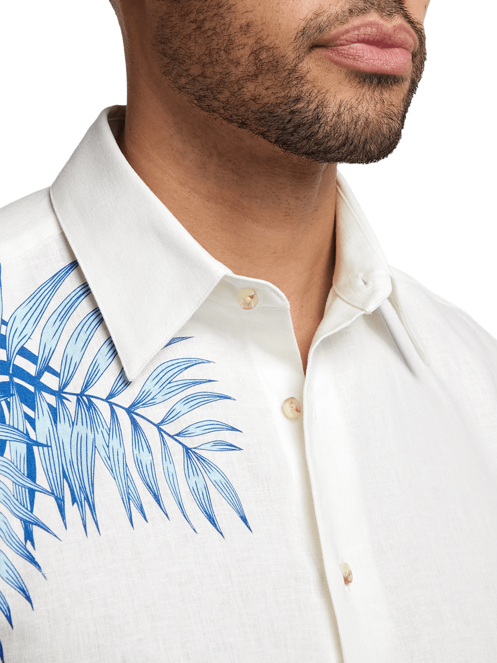 Alternate Image of Linen Blend Botanical Print Casual Shirt-2
