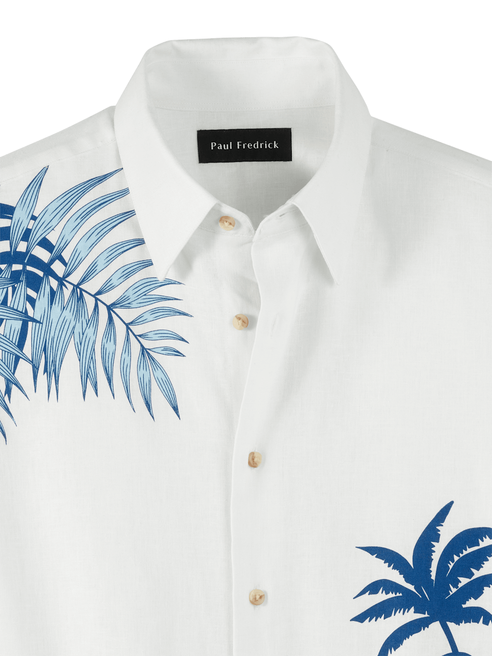 Alternate Image of Linen Blend Botanical Print Casual Shirt-5