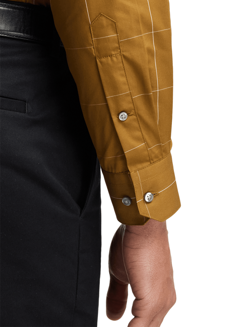 Alternate Image of Cotton Windowpane Casual Shirt-3