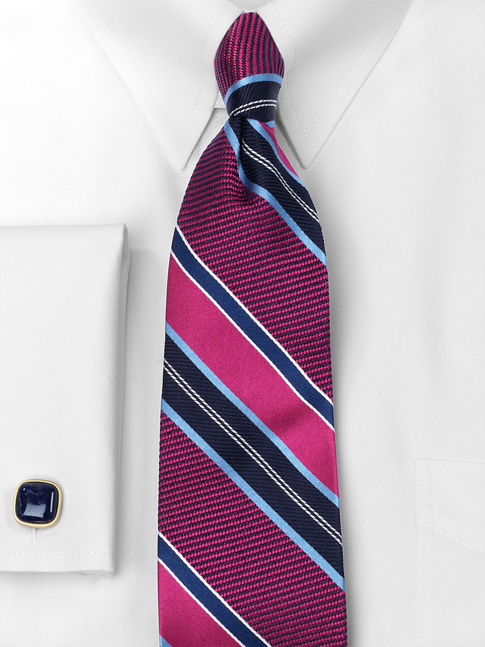Alternate Image of Stripe Woven Silk Tie-1