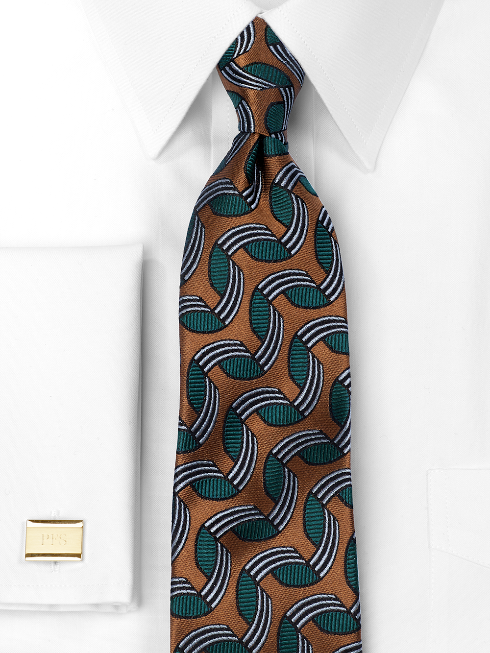 Alternate Image of Abstract Woven Silk Tie-1