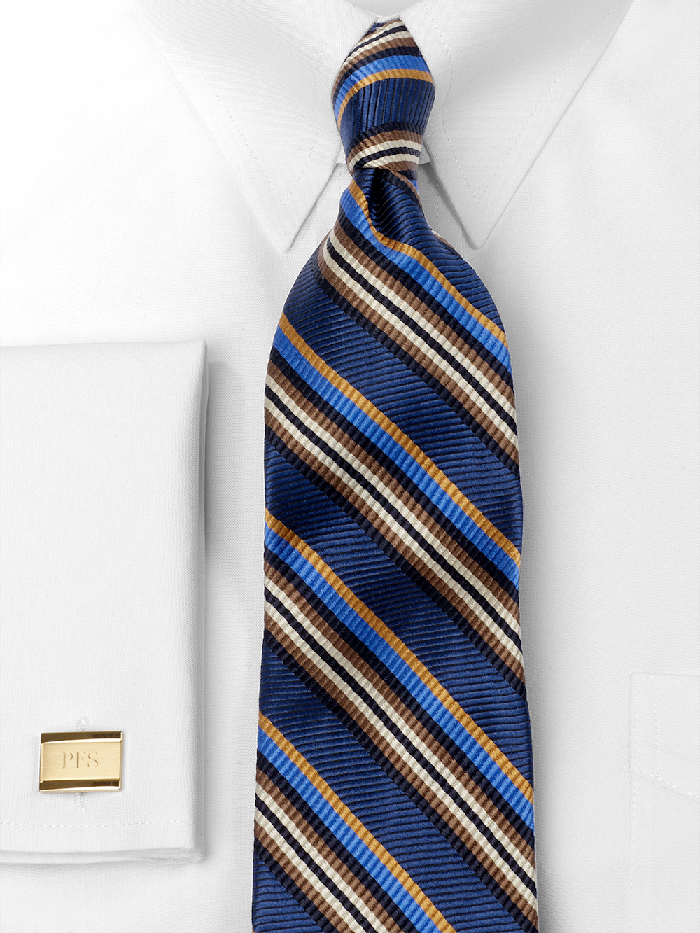 Alternate Image of Stripe Woven Silk Tie-1