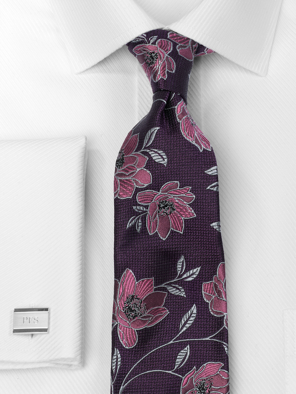 Alternate Image of Floral Woven Silk Tie-1