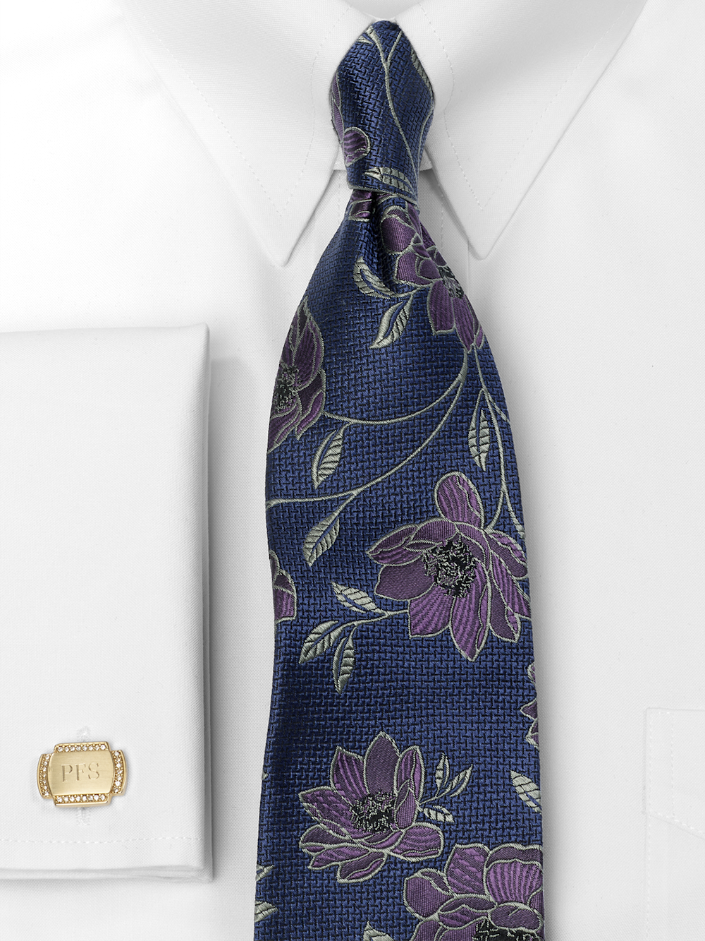 Alternate Image of Floral Woven Silk Tie-1