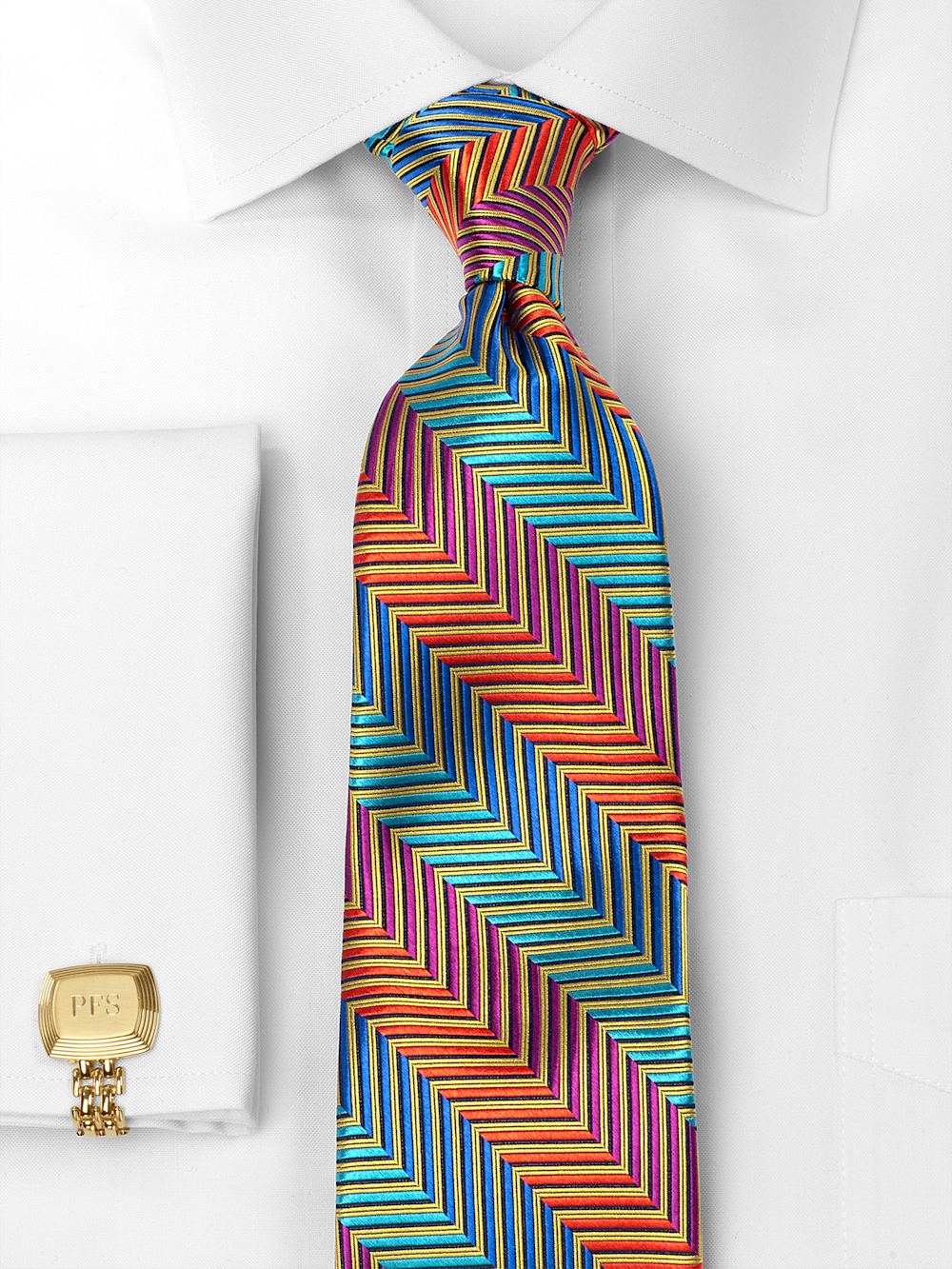 Alternate Image of Stripe Woven Silk Tie-1