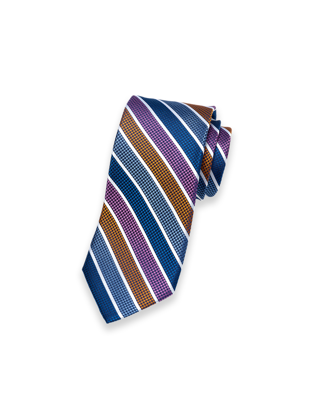 Product Image of Stripe Woven Silk Tie-Multi
