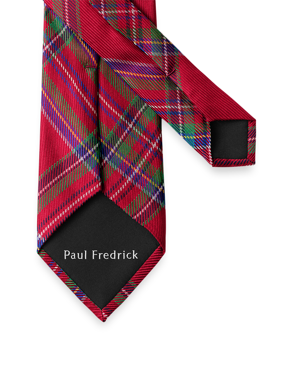 Alternate Image of Tartan Plaid Woven Silk Tie-2