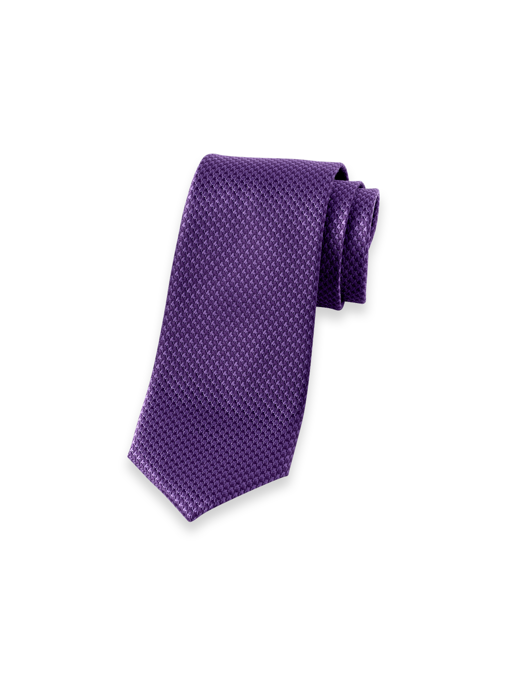 Product Image of Houndstooth Woven Silk Tie-Purple
