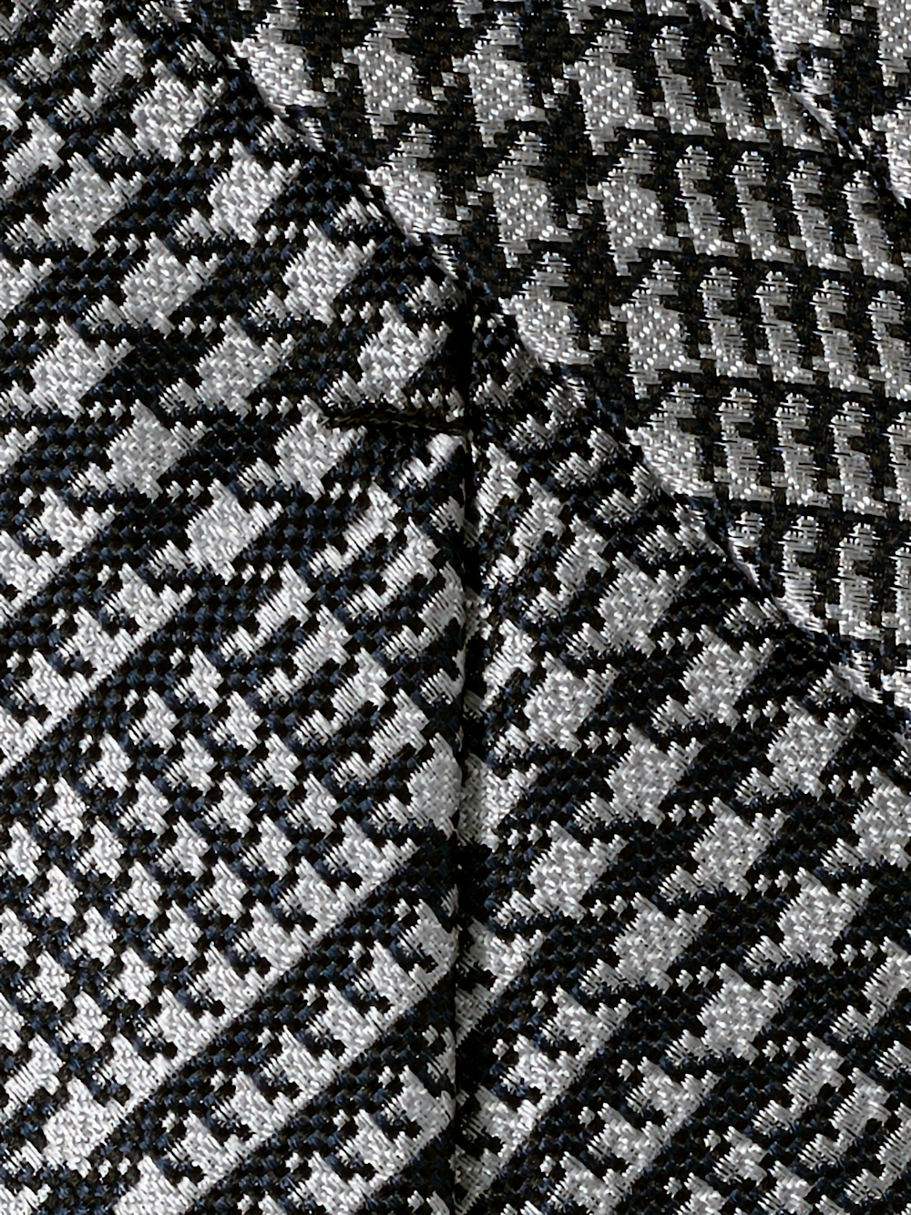Alternate Image of Houndstooth Plaid Woven Silk Tie-3