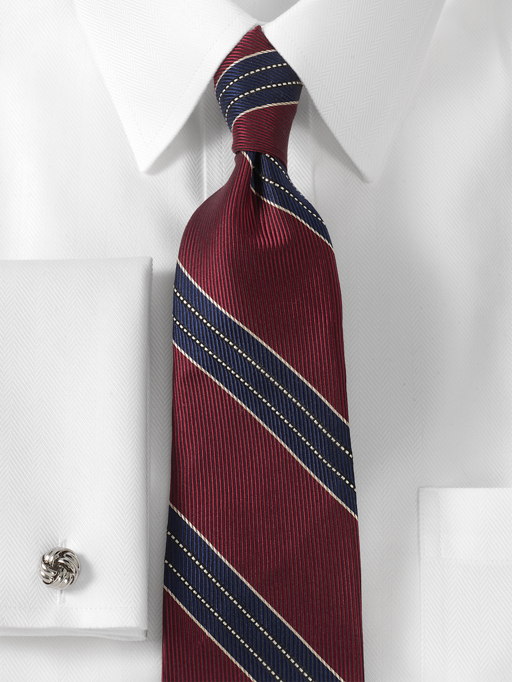 Alternate Image of Stripe Woven Silk Tie-1