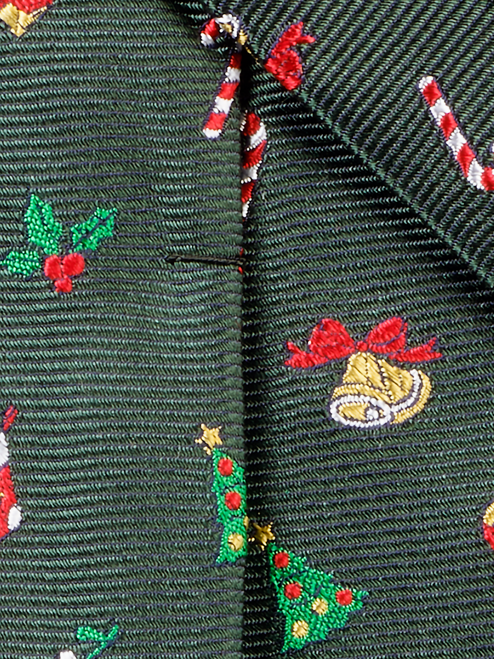 Alternate Image of Christmas Motif Woven Silk Tie-3