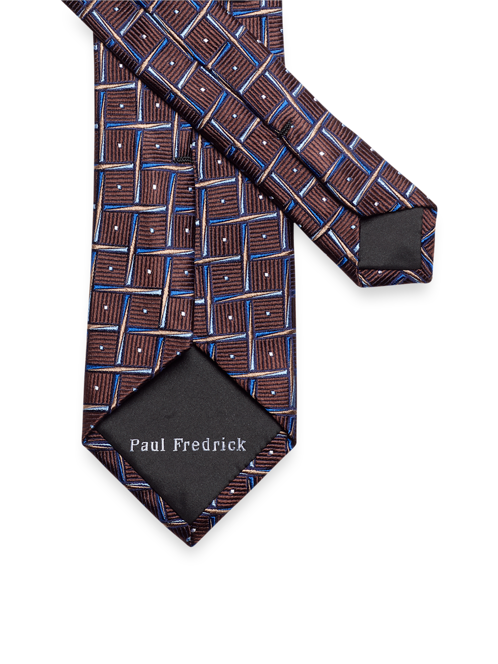 Alternate Image of Basketweave Woven Silk Tie-2