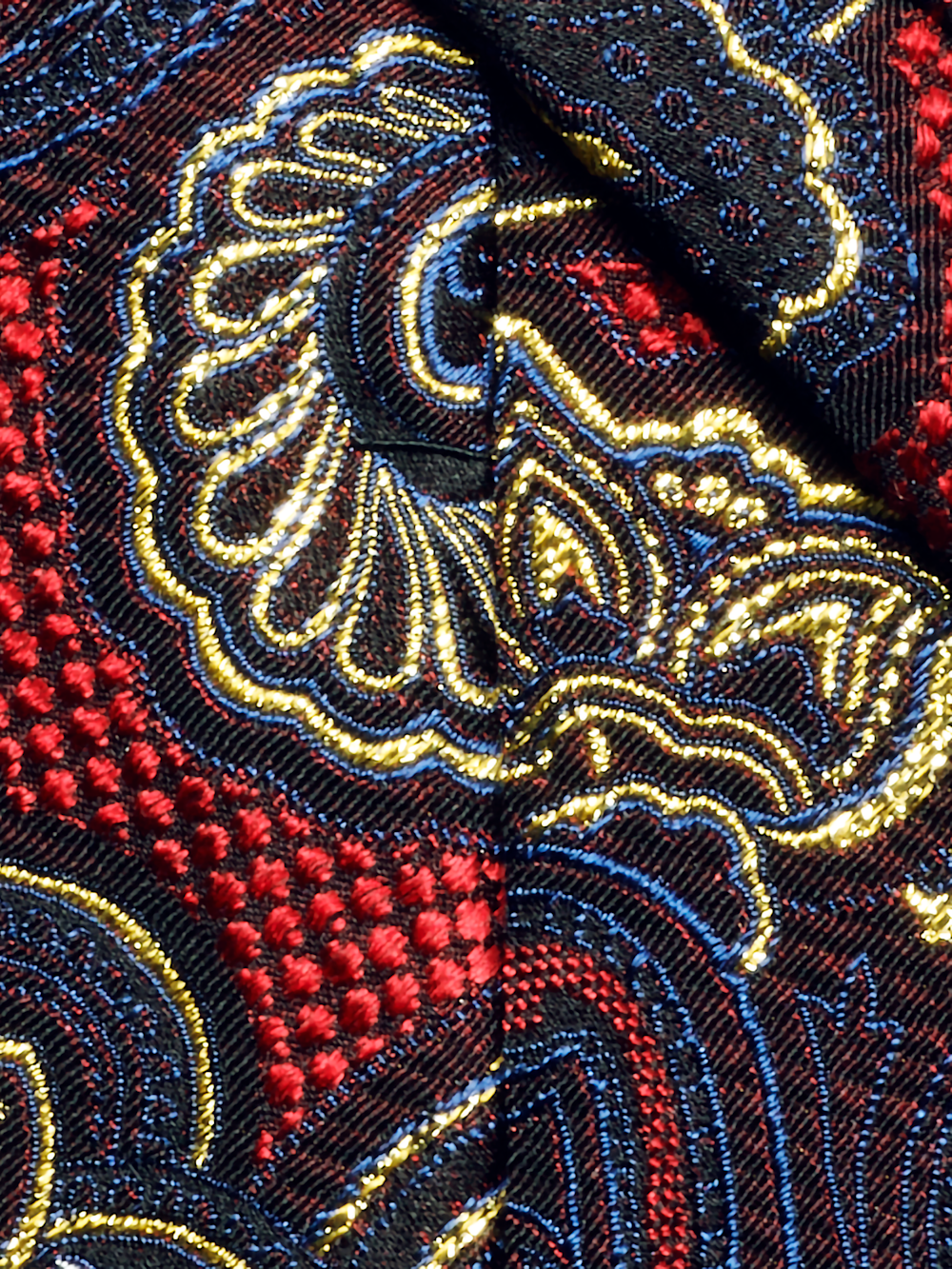 Alternate Image of Paisley Lurex Woven Silk Tie-3