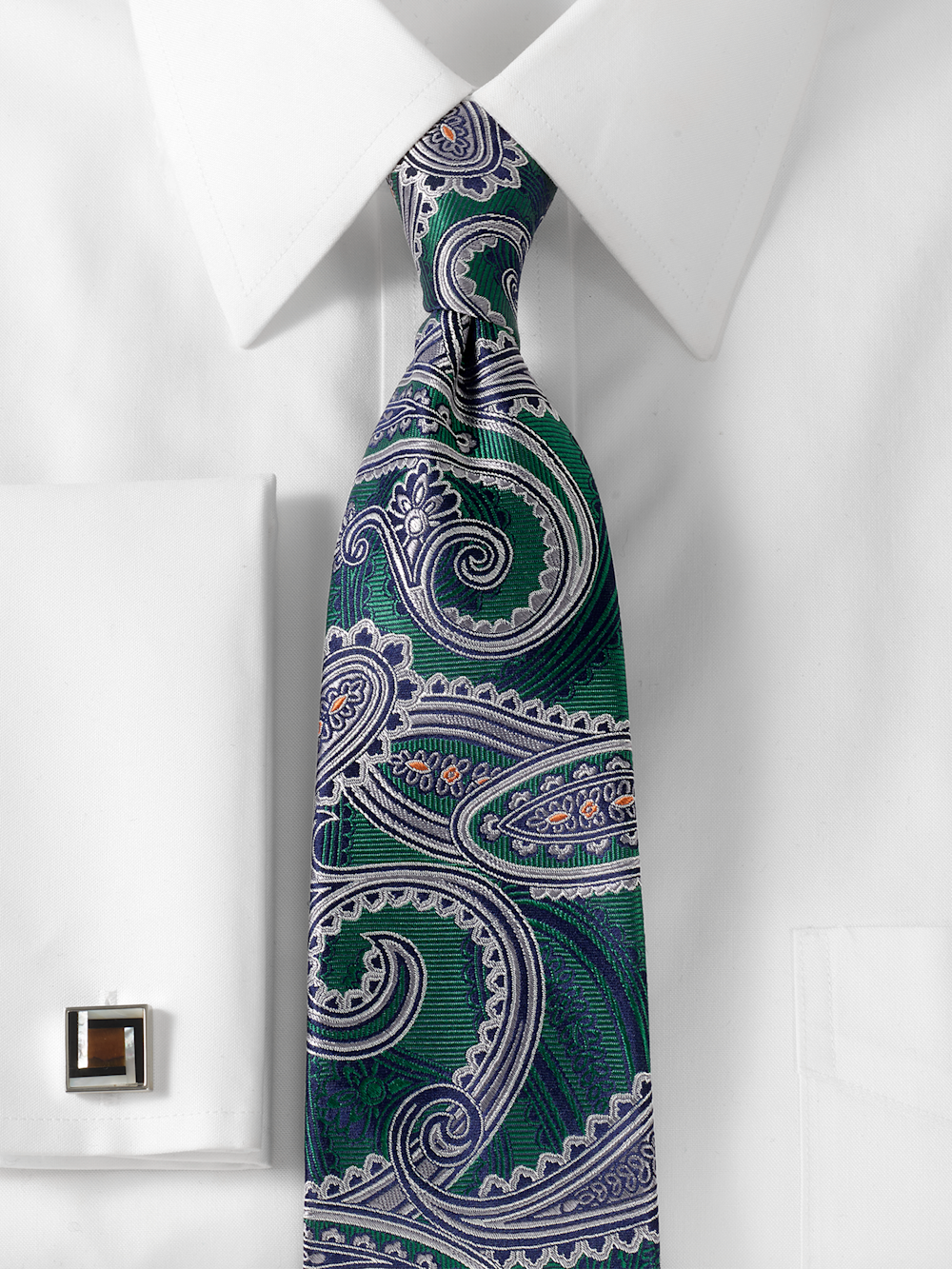 Alternate Image of Paisley Woven Silk Tie-1