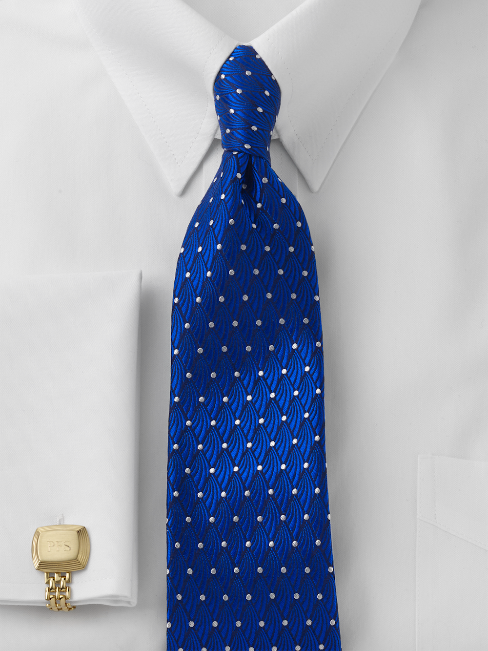 Alternate Image of Geometric Woven Silk Tie-1