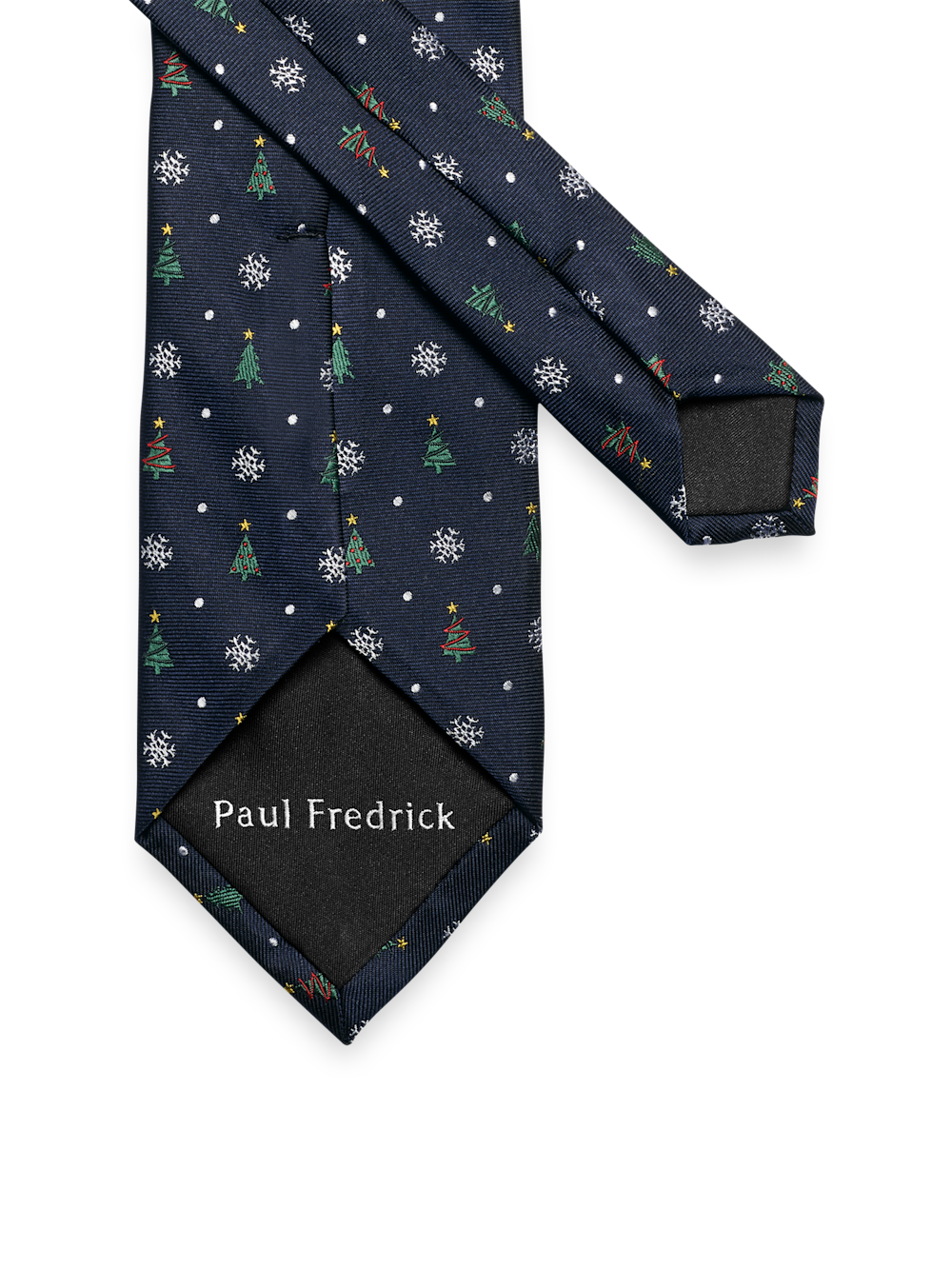 Alternate Image of Christmas Motif Woven Silk Tie-2
