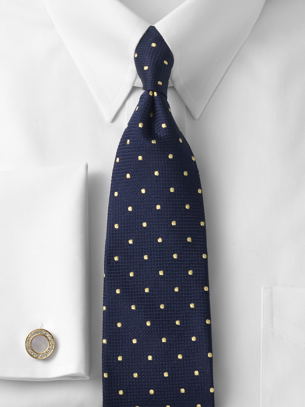 Alternate Image of Dot Lurex Woven Silk Tie-1