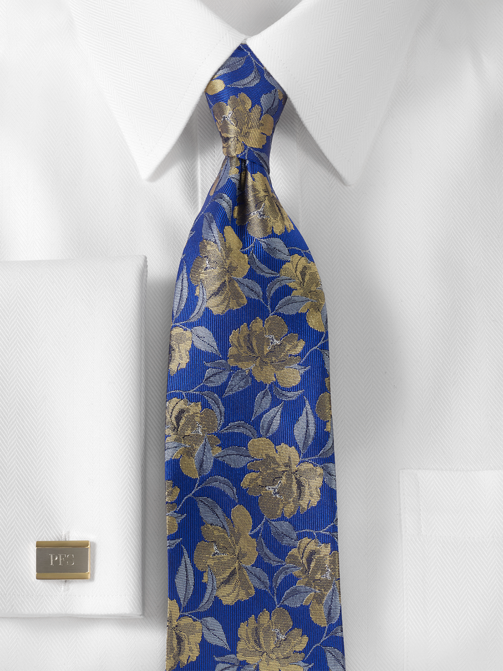 Alternate Image of Floral Woven Silk Tie-1