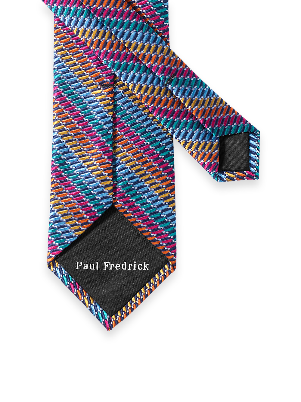 Alternate Image of Geometric Woven Silk Tie-2