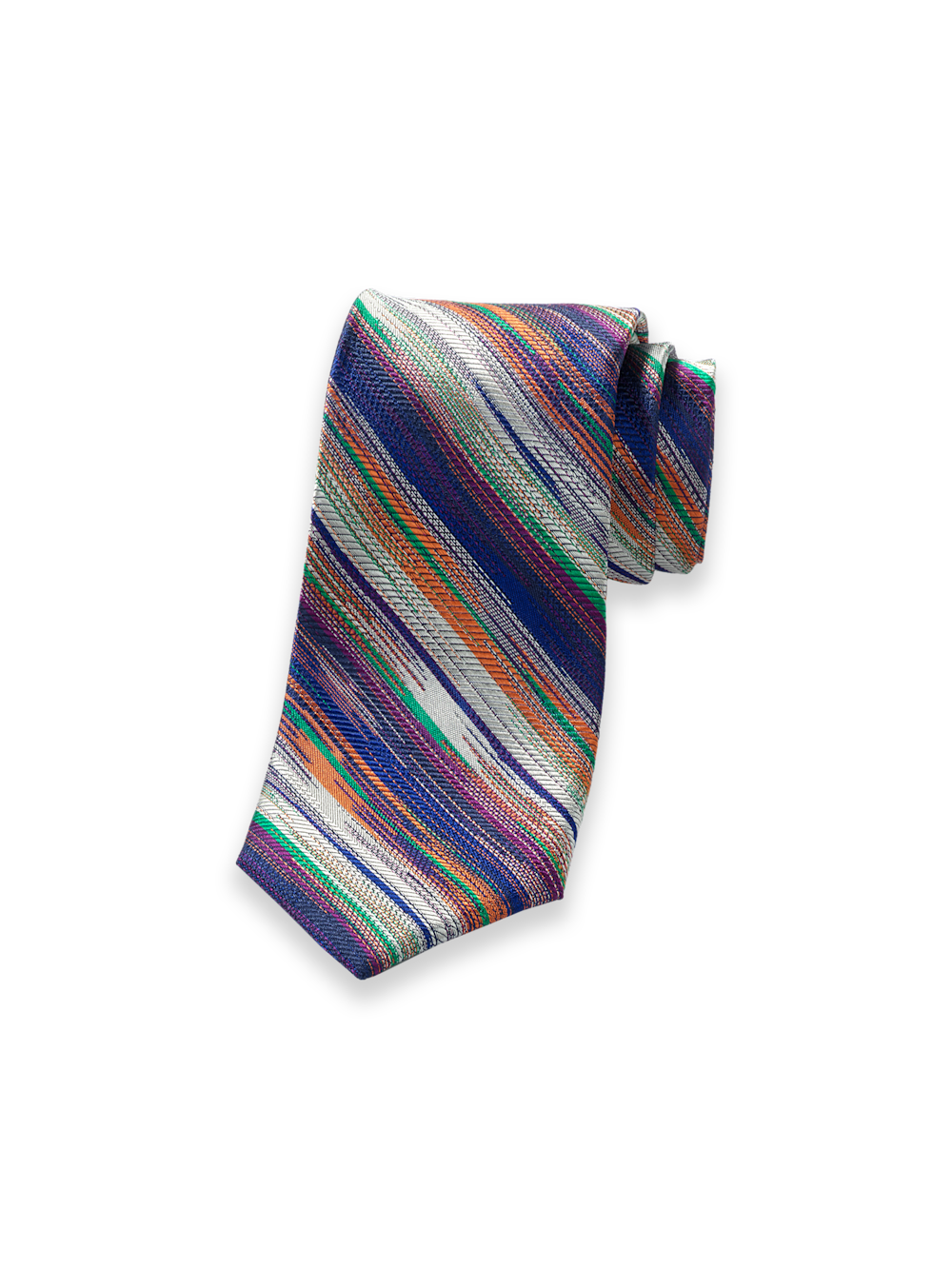 Product Image of Stripe Woven Silk Tie-Multi