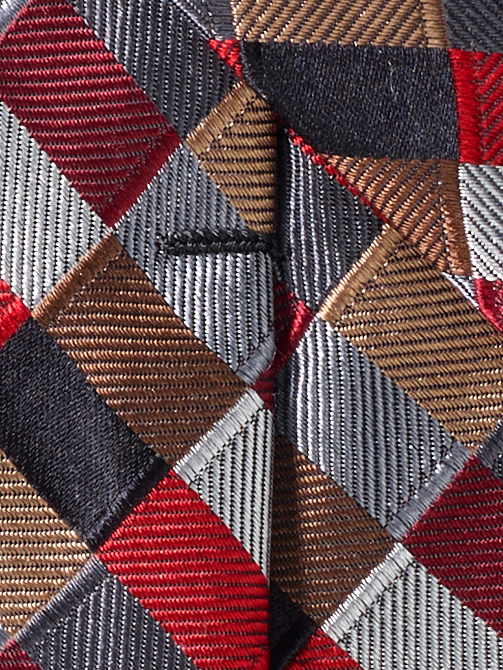 Alternate Image of Geometric Woven Silk Tie-3
