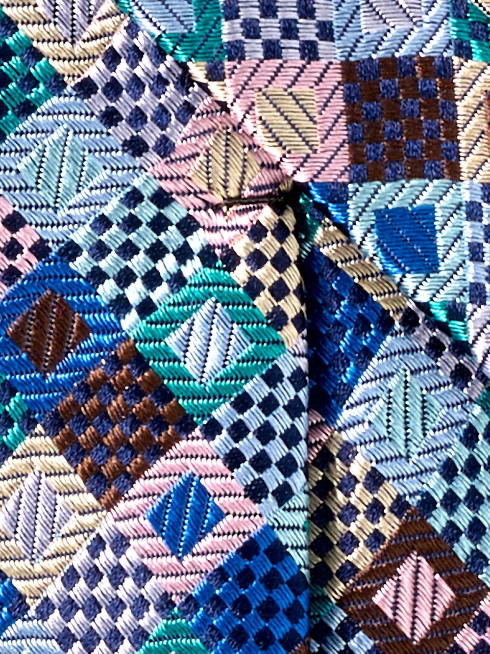 Alternate Image of Geometric Woven Silk Tie-3