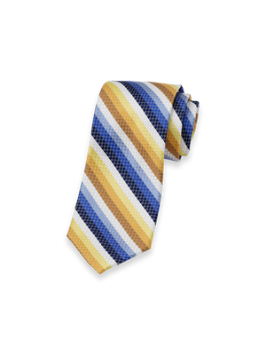Stripe Woven Silk Tie - Multi