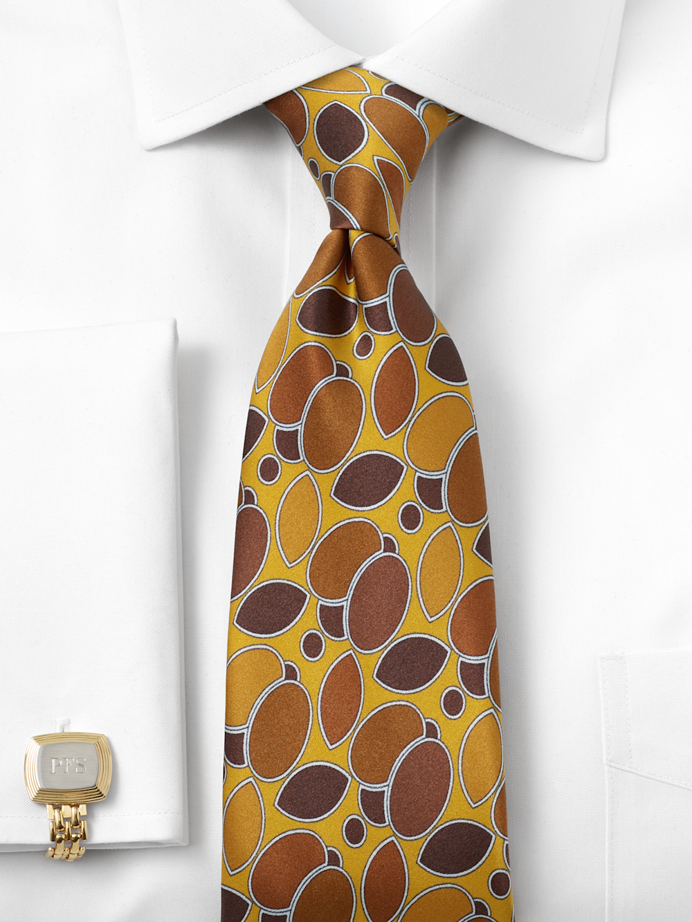 Alternate Image of Medallion Printed Italian Silk Tie-1