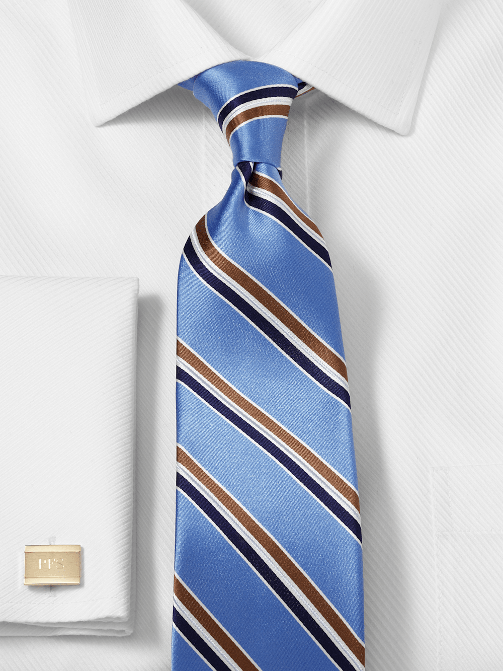 Alternate Image of Stripe Woven Silk Tie-1