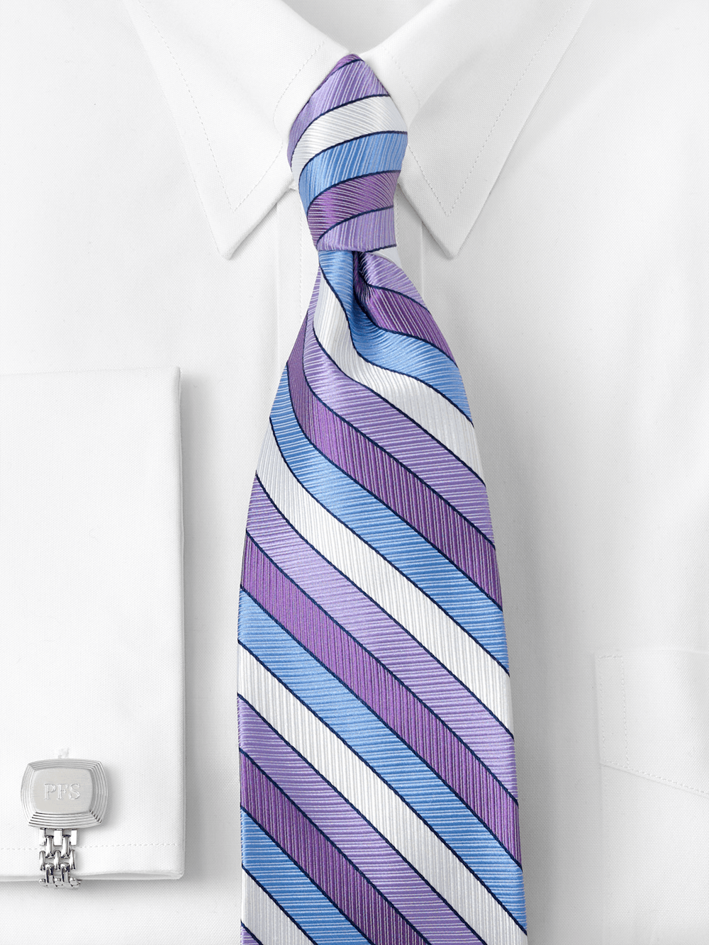 Alternate Image of Stripe Woven Silk Tie-1