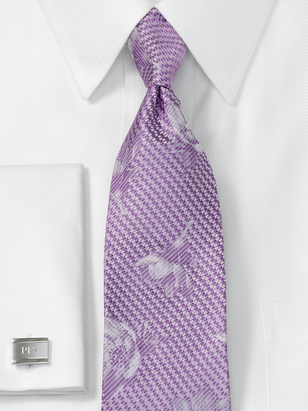 Alternate Image of Floral Woven Silk Tie-1