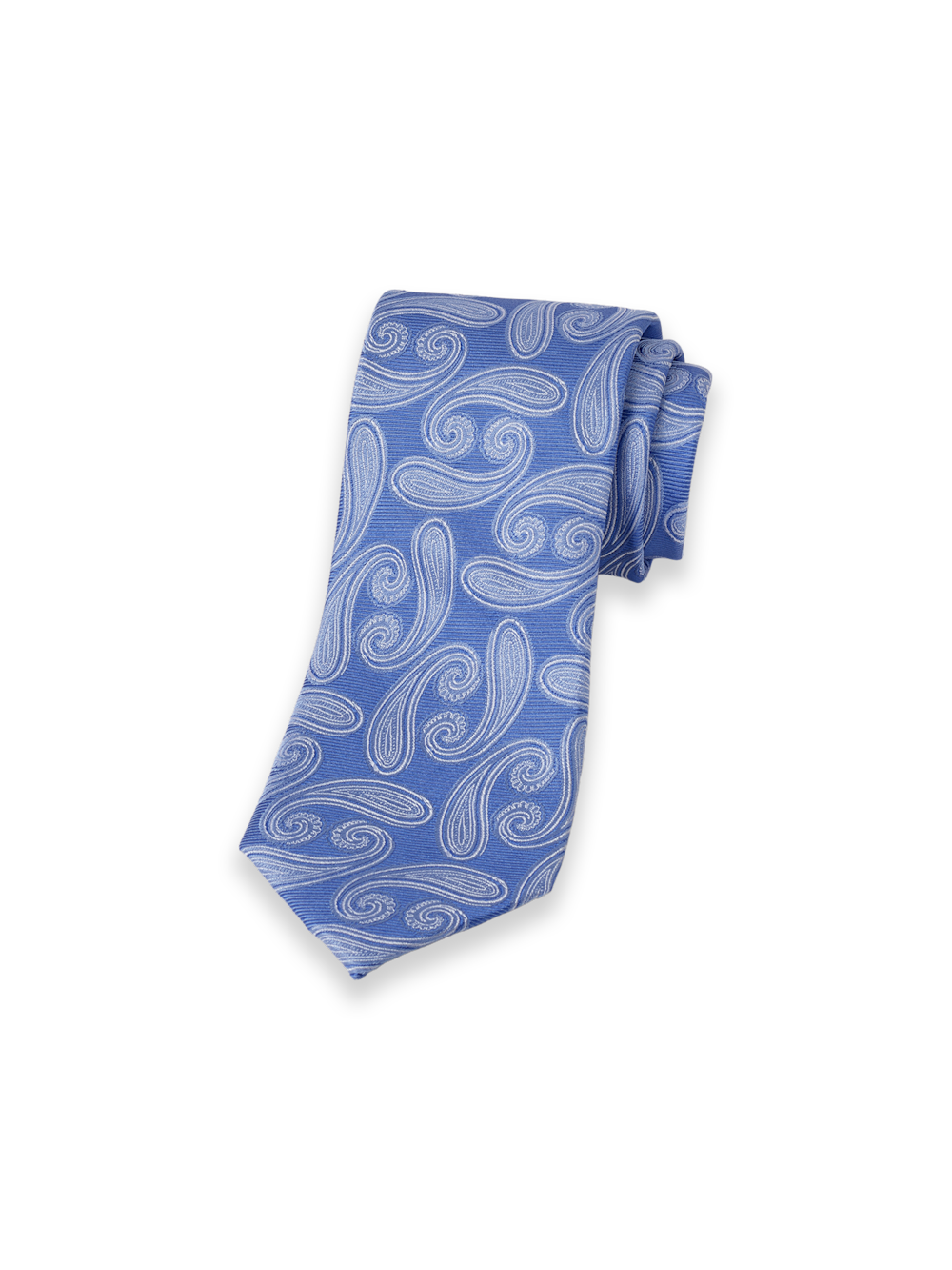 Product Image of Paisley Woven Silk Tie-Blue
