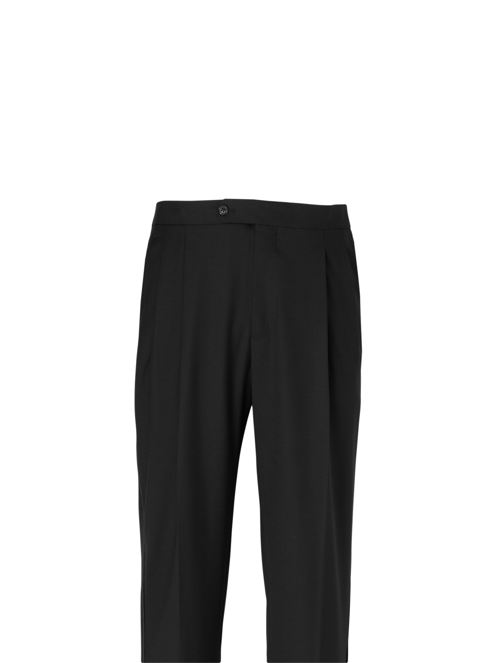 Alternate Image of Wool Stretch Tuxedo Pants-1#model_pleated front