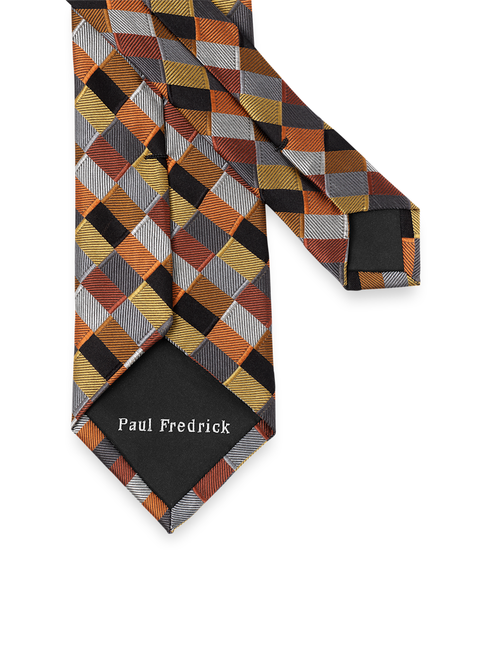 Alternate Image of Geometric Woven Silk Tie-2