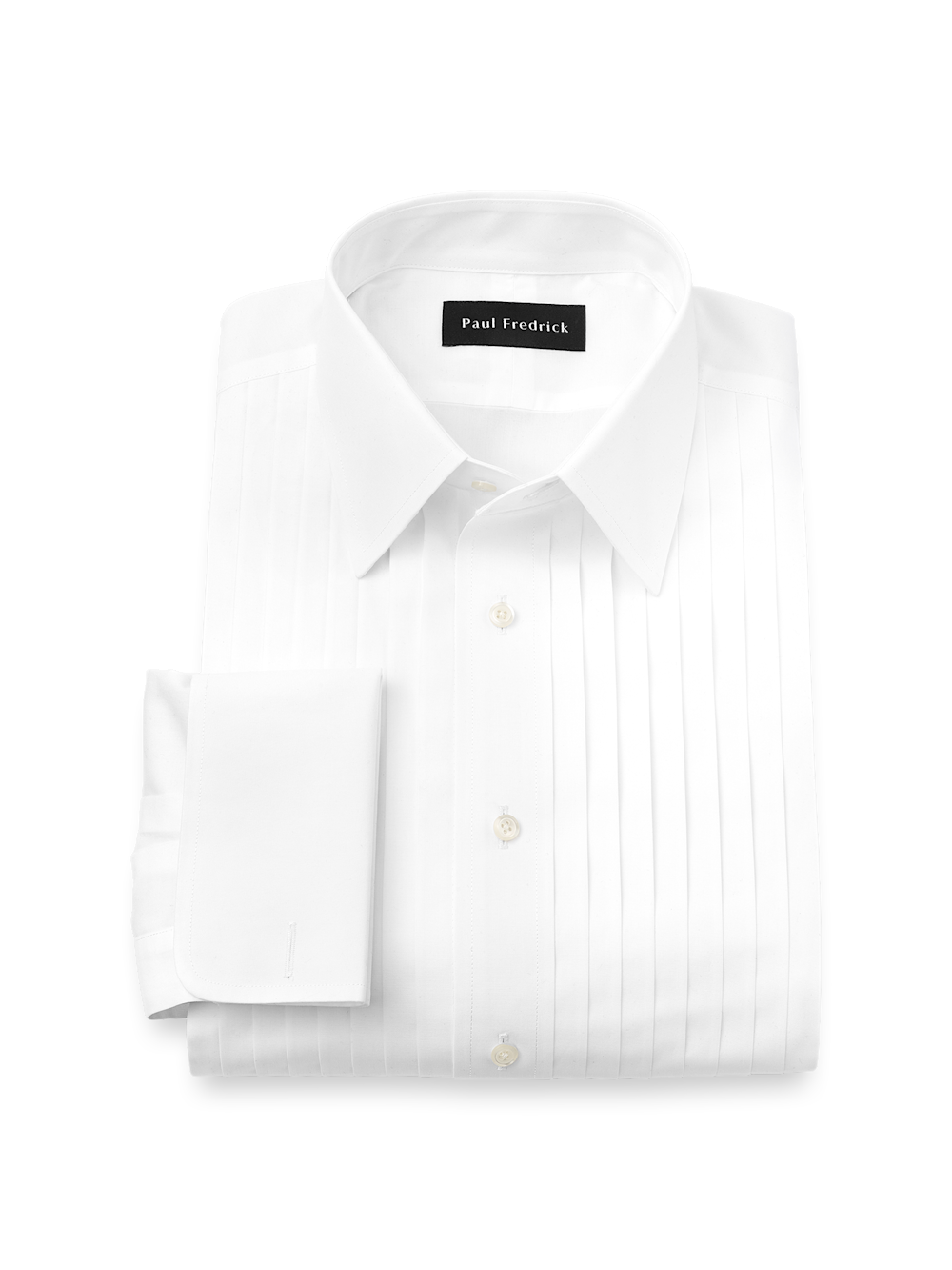 Product Image of Non-iron Cotton Tuxedo Shirt-White
