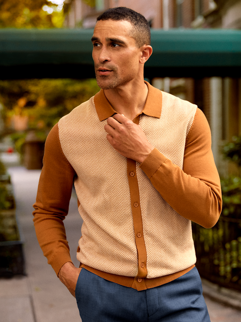 Alternate Image of Cotton Button Front Polo-6