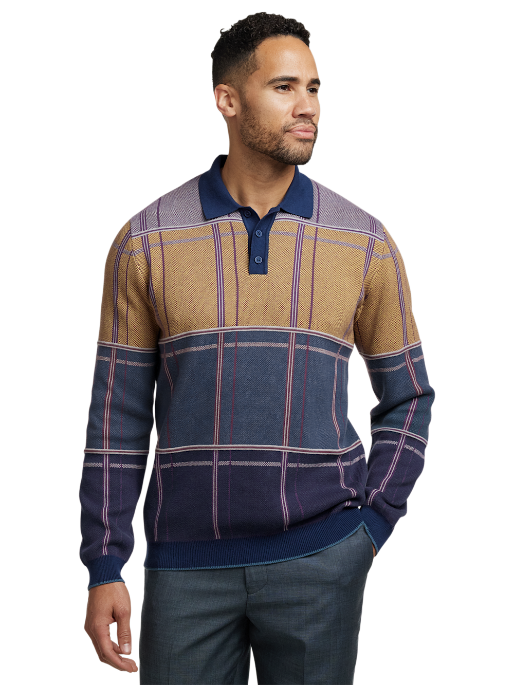 Alternate Image of Cotton Three Button Polo-1