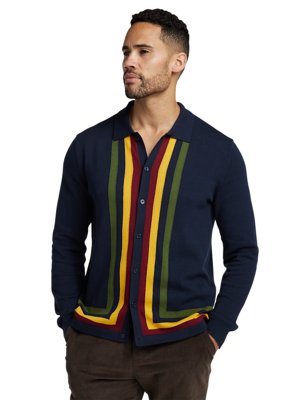 Alternate Image of Cotton Button Front Polo-1