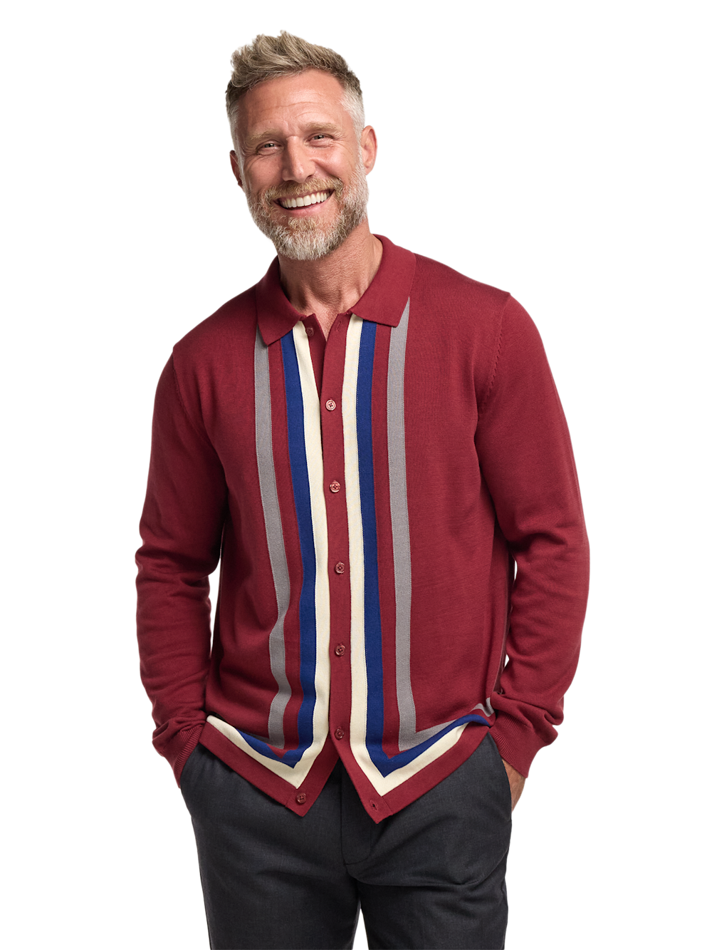 Alternate Image of Cotton Button Front Polo-1