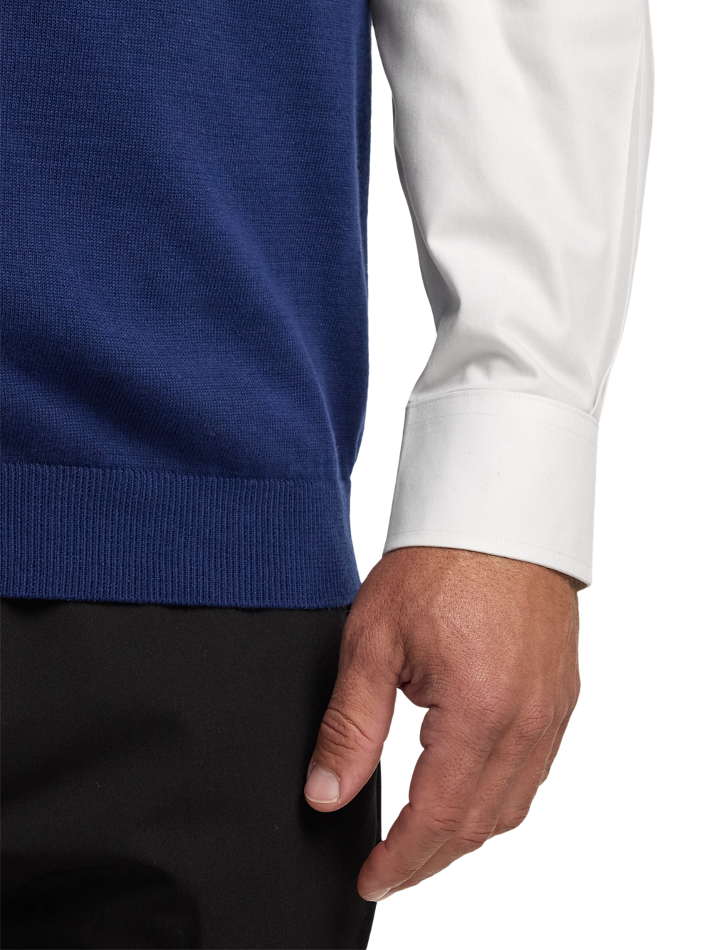 Alternate Image of Cotton Full Zip Mock Neck Vest-3