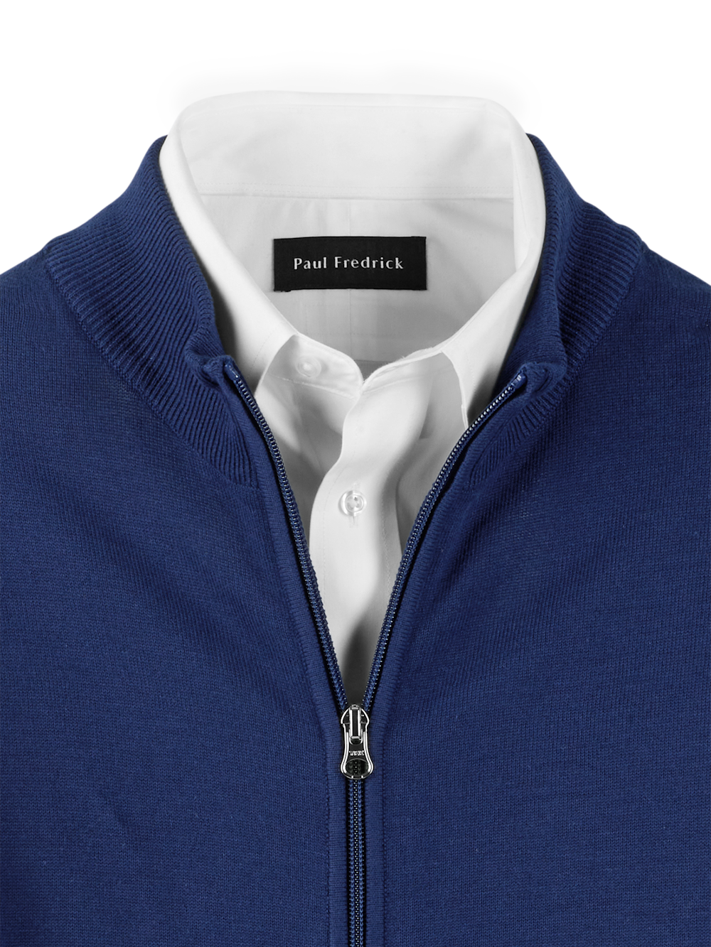 Alternate Image of Cotton Full Zip Mock Neck Vest-5