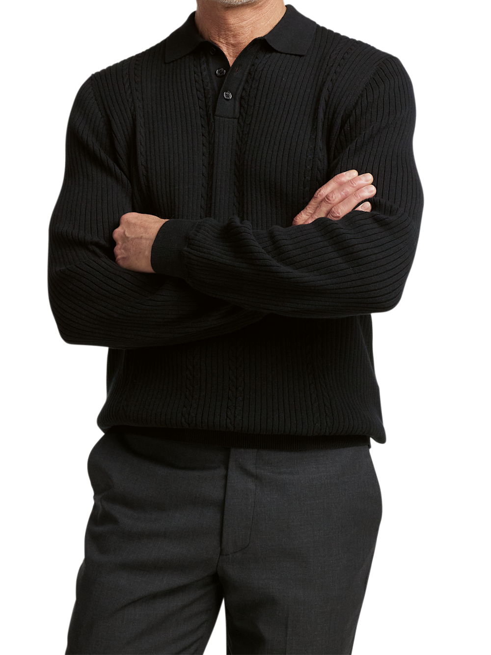 Alternate Image of Cotton Three Button Polo-1