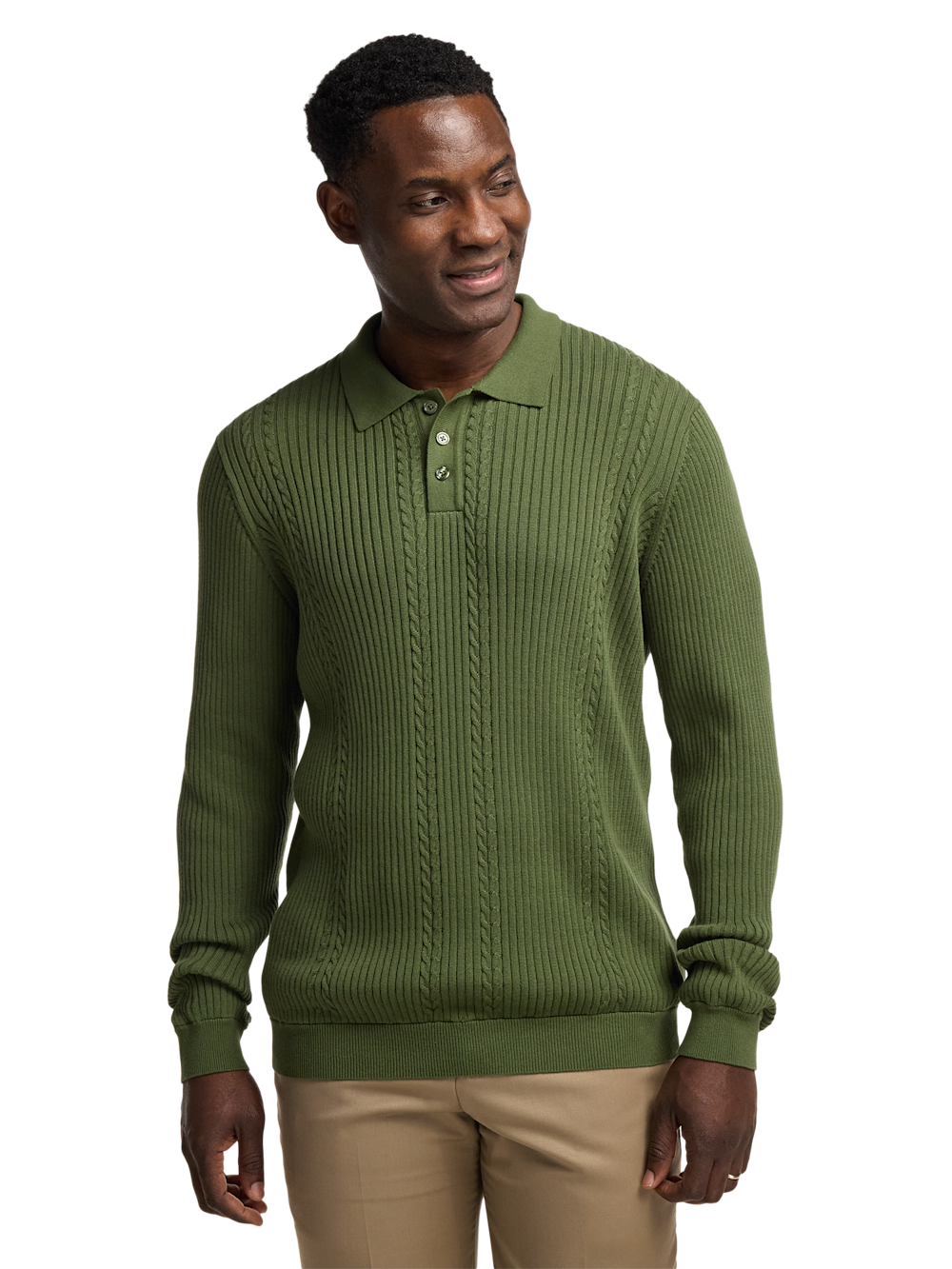Alternate Image of Cotton Three Button Polo-1