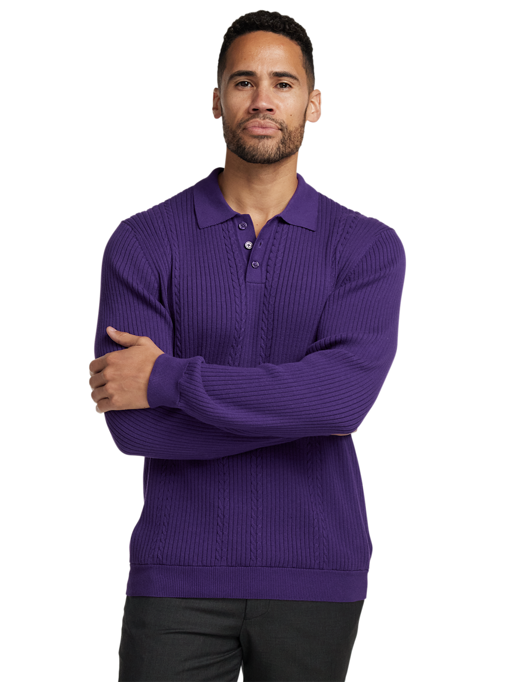 Alternate Image of Cotton Three Button Polo-1