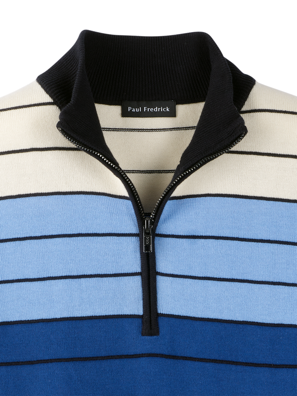 Alternate Image of Cotton Quarter Zip Mock Neck Sweater-5